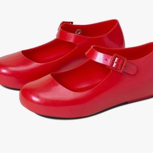 Mini Melissa Girls mini Dora III Ballet Flats size 2 girls in Red BNIB!